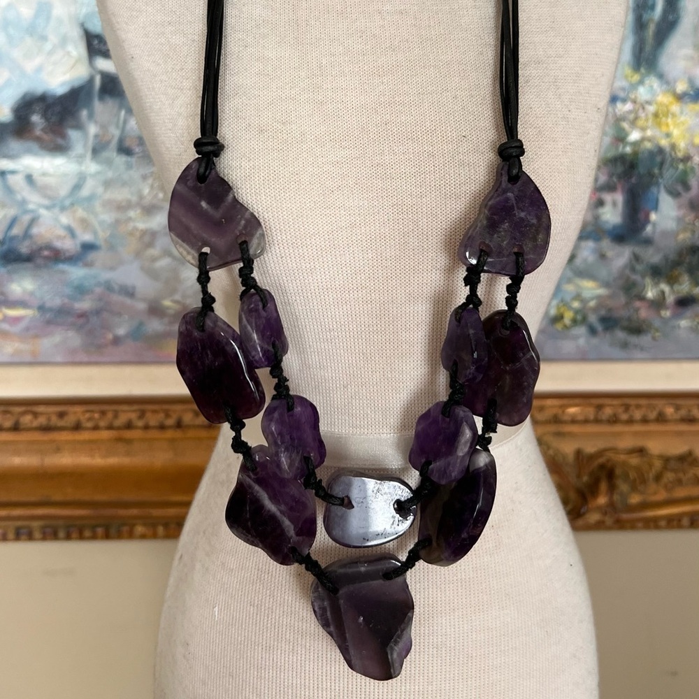 Purple Stone Necklace